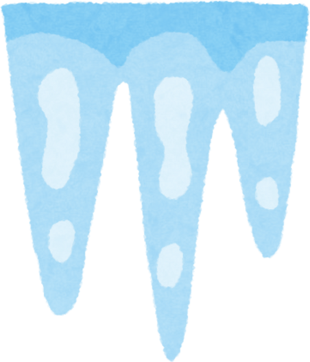 Watercolor Illustration of Icicles